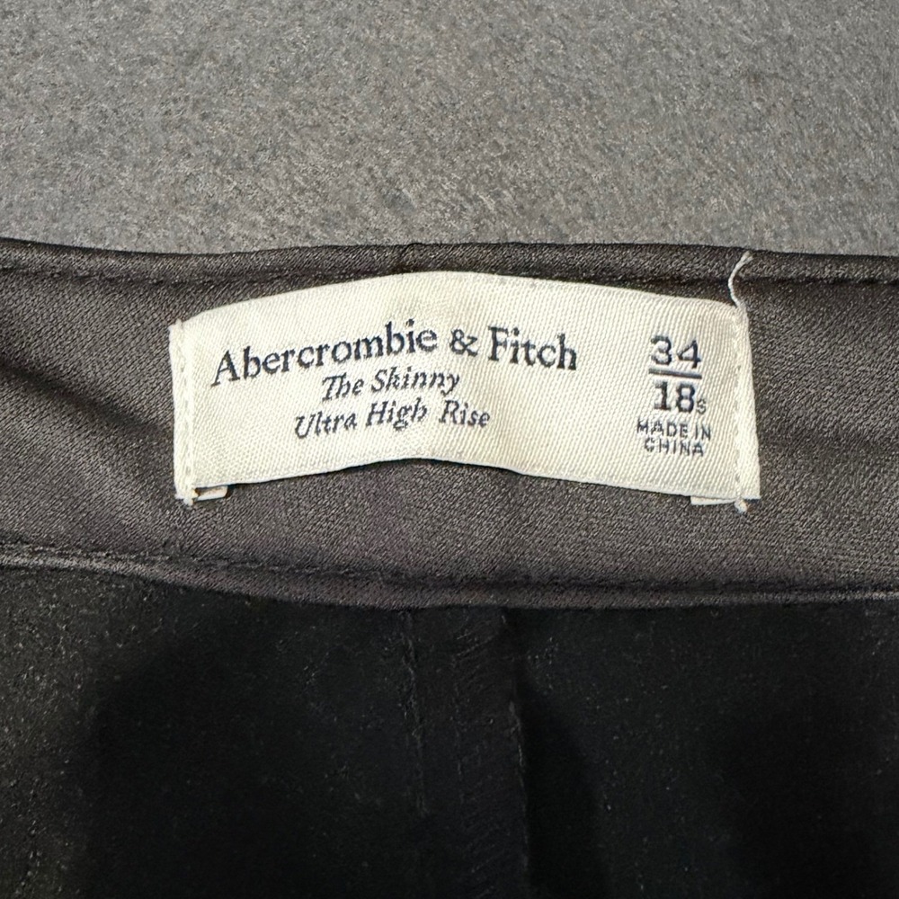 Abercrombie & Fitch Vegan Leather Pants Womens 18S Whimsigoth Core 90s Magic - Picture 5 of 7